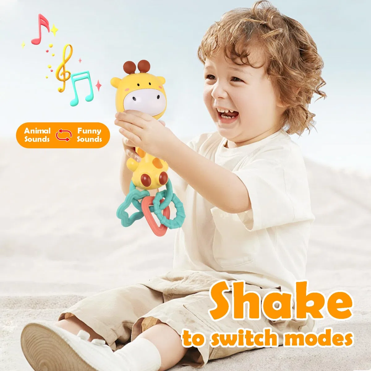 Ballery Giochi Sonaglio Neonato 6-9 Mesi, Giochi Musicali Bambini 1 Anno, Giochi Montessori Educativi, Giocattoli Sensoriali Musicali Bambinia Bambino Regalo