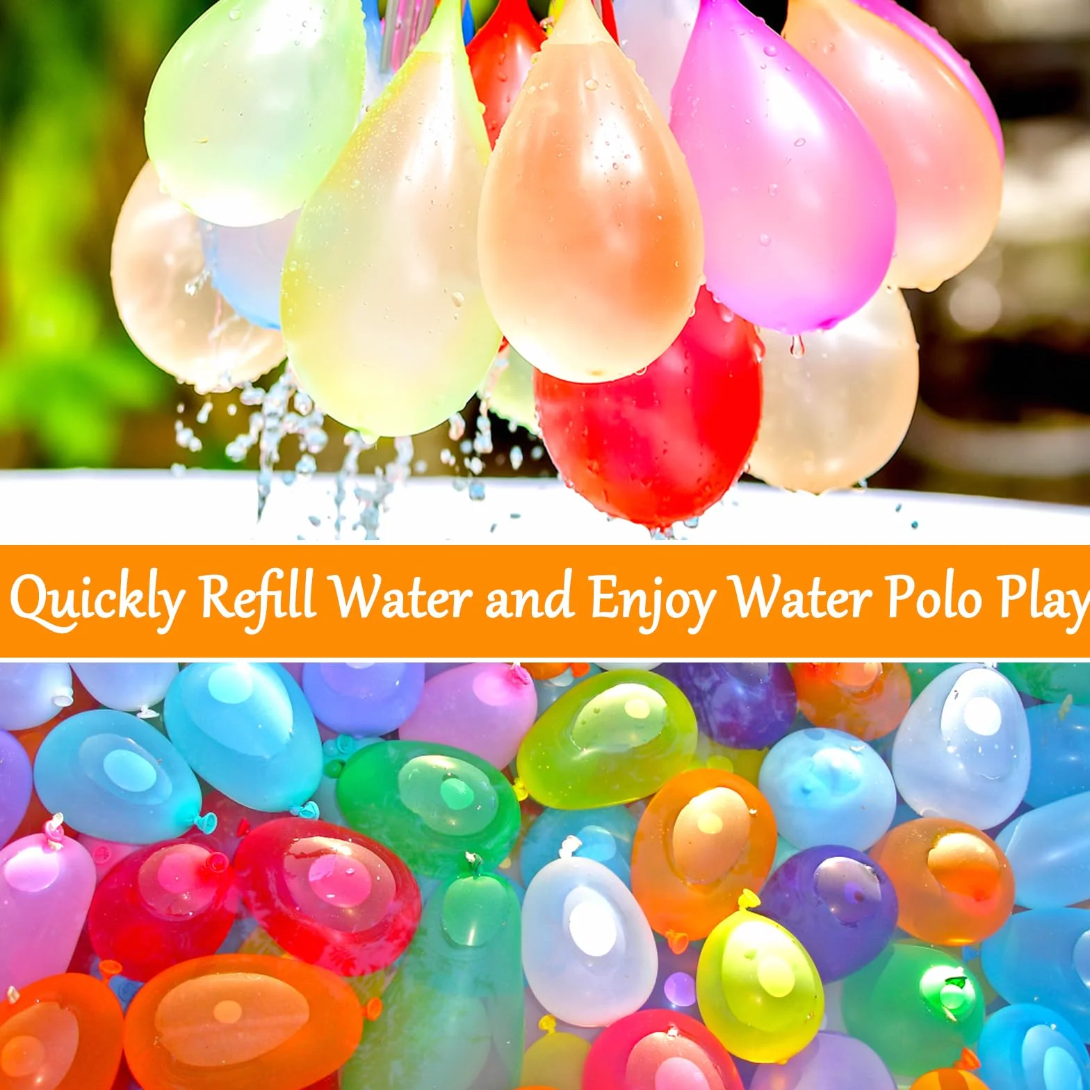 Amzeeniu 666 Pcs Palloncini d'Acqua,Gavettoni,Colorato Bombe da Acqua Palloncini,Bombe Acqua,palloncini acqua per Bambini e Adulti,giochi acqua,bombe d'acqua Outdoor Party Piscina Spiaggia Giardino