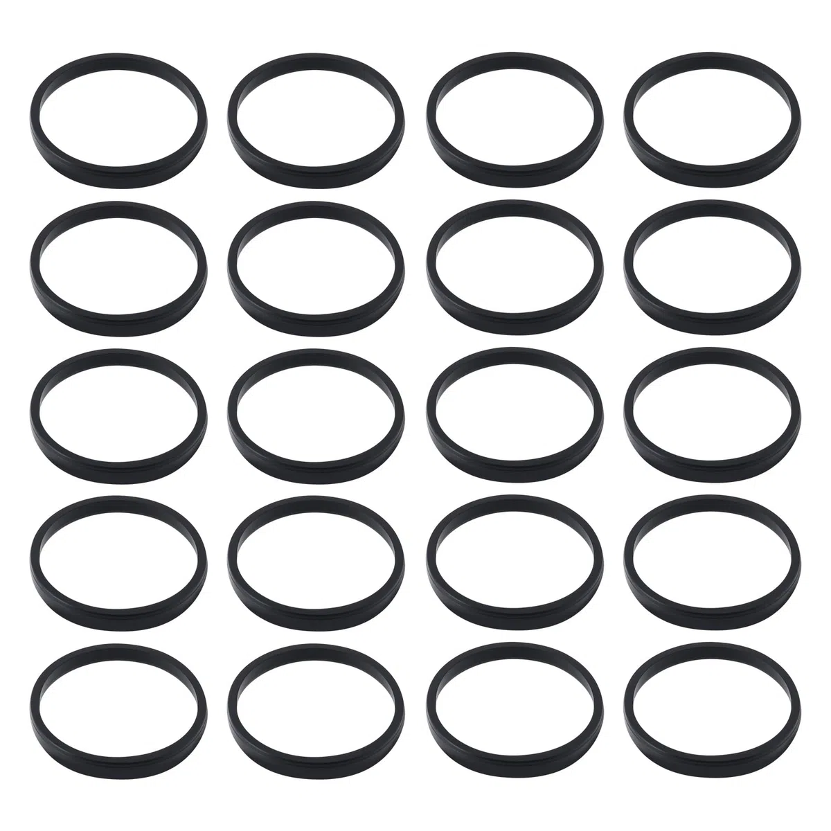 20 pneumatici in gomma per modellini di treno, 17 x 15 x 2 mm, X8101, compatibili con Hornby L6241 L5716
