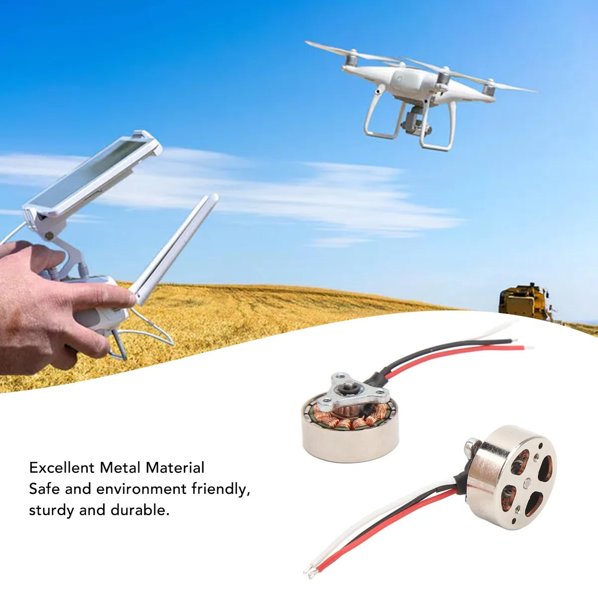 Motore RC Brushless, Sostituzione Affidabile Motore Elettrico 1503 per Aeroplani Telecomandati Quadcopter for Appassionati Drone e Hobbyisti