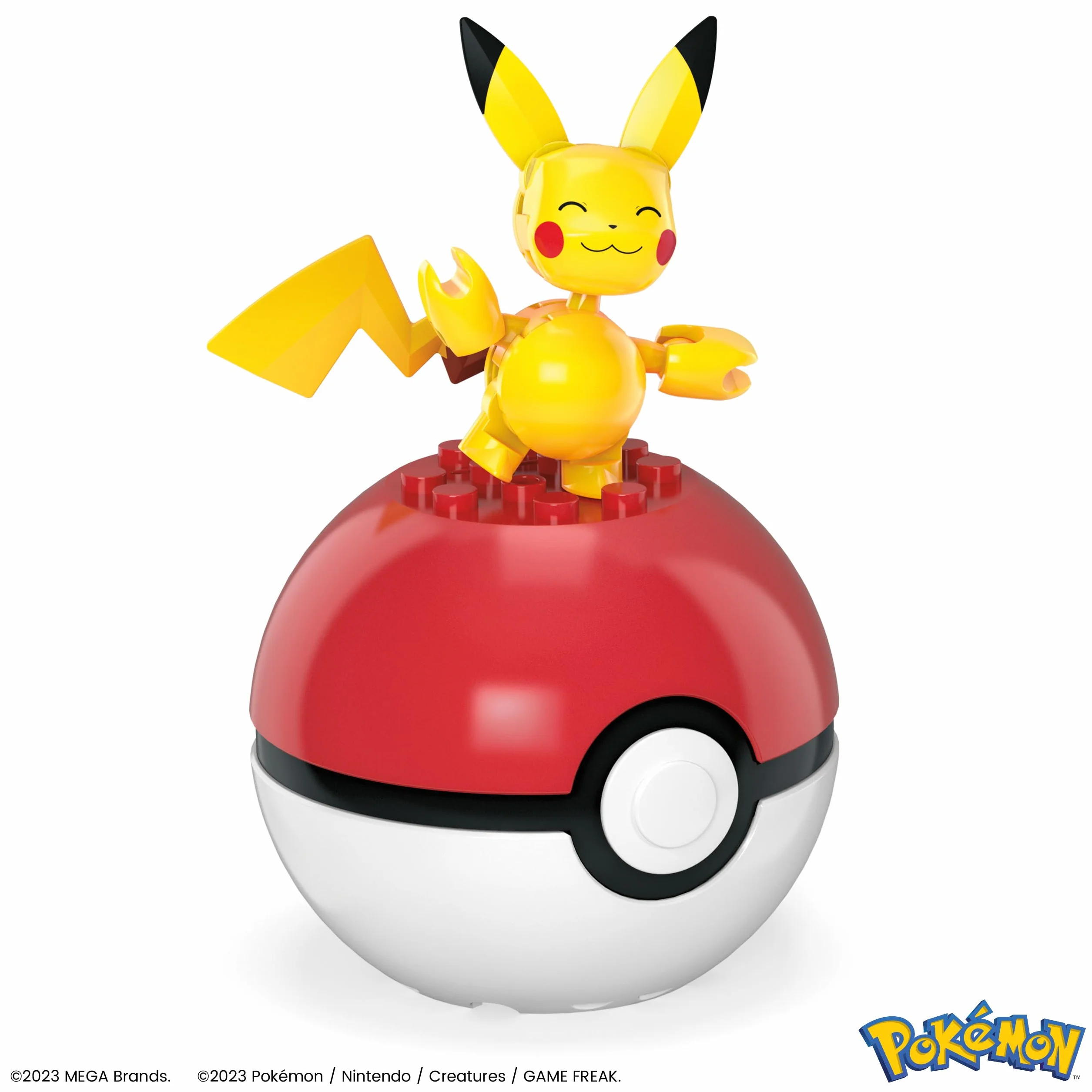 MEGA Pokémon - Team della Regione di Paldea, set con 4 personaggi e 1 Poké ball da costruire con 79 pezzi, include Pikachu, Fuecoco, Sprigatito e Quaxly, giocattolo per bambini, 6+ anni, HPX92