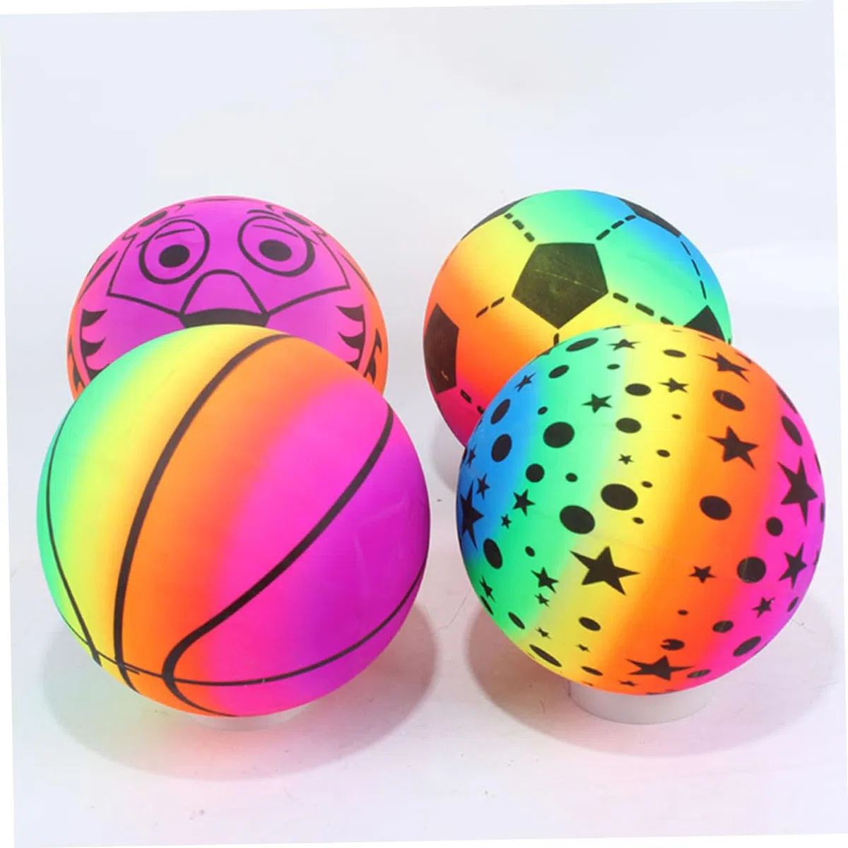BESPORTBLE 6 Palloni Da Spiaggia Gonfiabili in Pvc Colorati Per Bambini E Adulti Giochi All'Aperto Piscina Spiaggia Giardino Feste