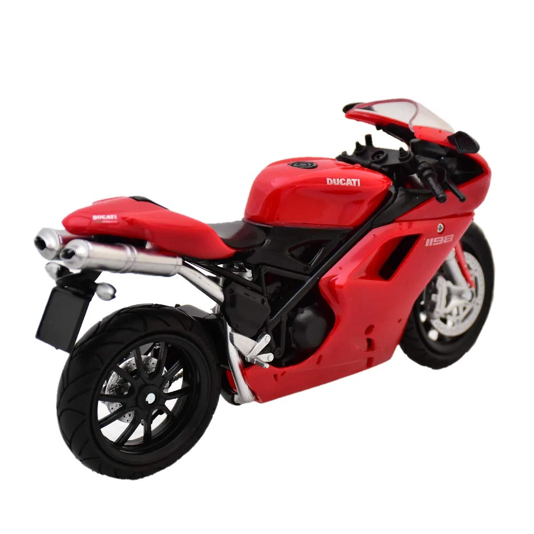 New Ray 57143A - Ducati 1198, Scala 1:12, Die Cast, Colori assortiti, 1 pezzo