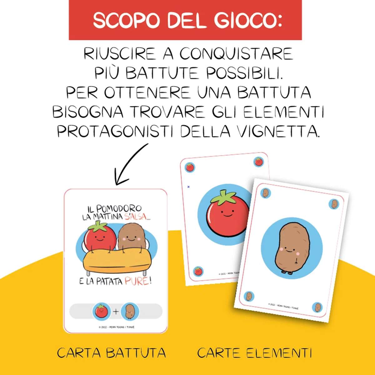 Giochi Preziosi Pera Toons Gioco di Carte per Bambini, Divertente Gioco per Tutta la Famiglia, con Battute e Freddure, Colleziona le Battute Per Vincere, da 2 a 6 Giocatori, Giochi Bambini 5 anni +