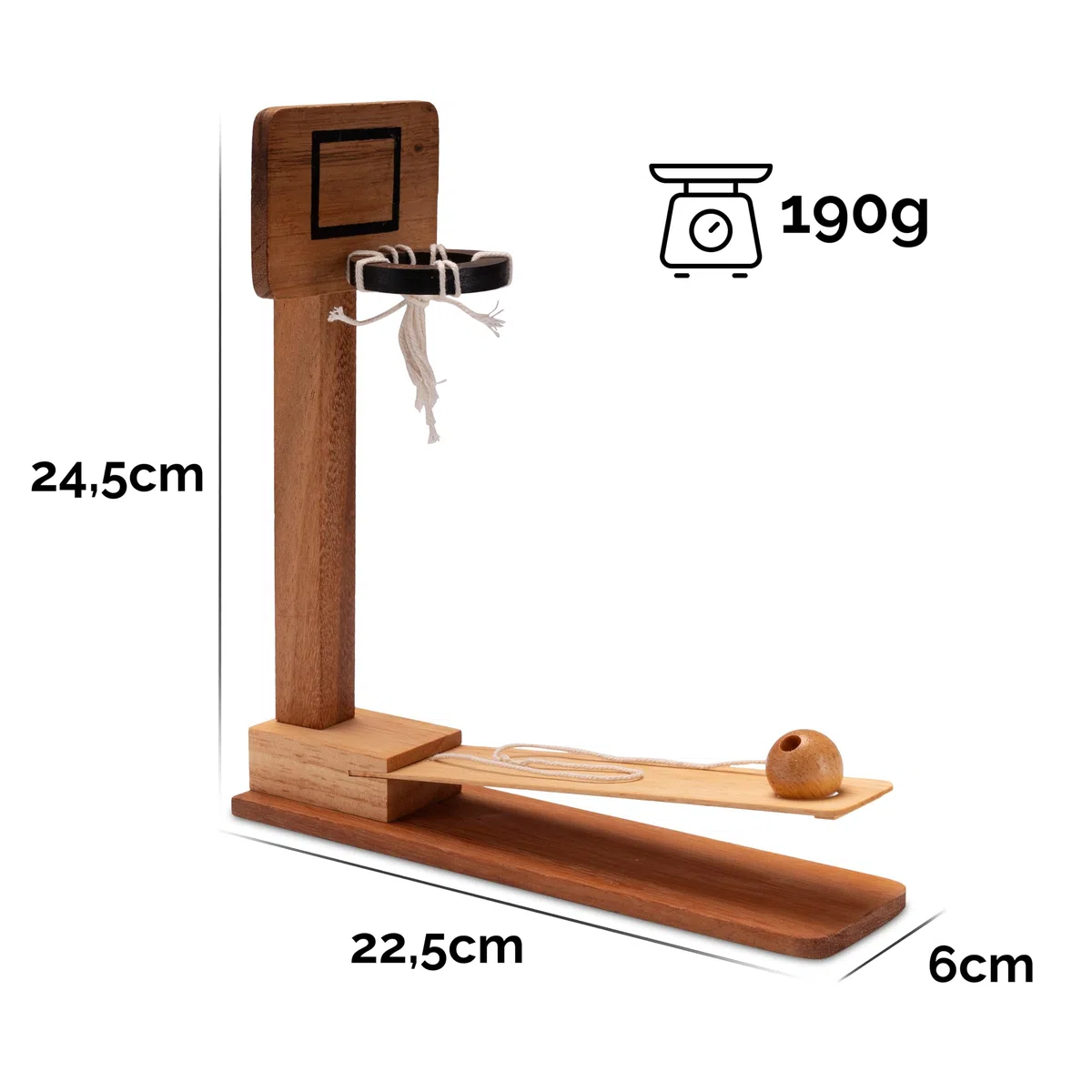 LOGOPLAY Basket - Gioco di abilità in Legno