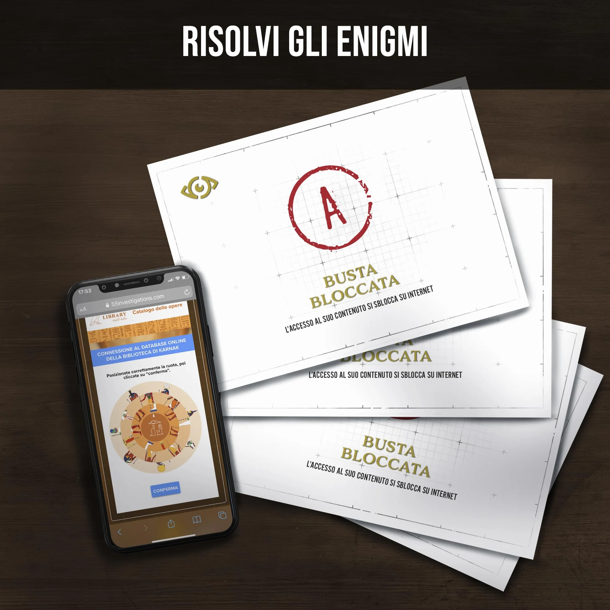 Profiler – Mistero nella Valle dei Re: Scoperta macabra in una tomba faraonica – Gioco investigativo tipo escape game con prove reali – 1-6 giocatori, 1h30-2h