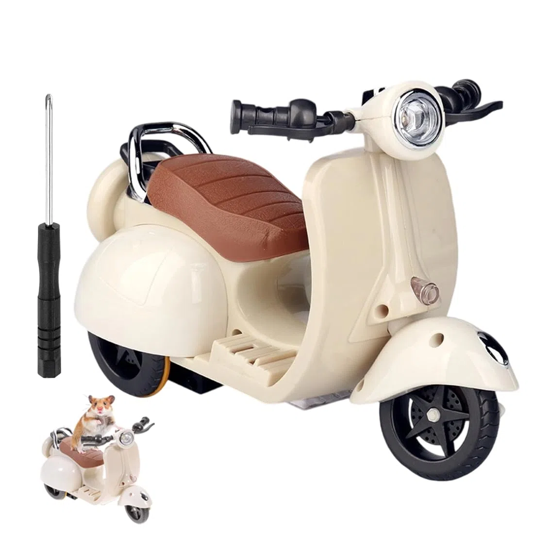 NHQZ Accessori per bambole fino a 17 cm gioco di scooter-moto Una moto con luci e musica Regali per ragazzi e ragazze