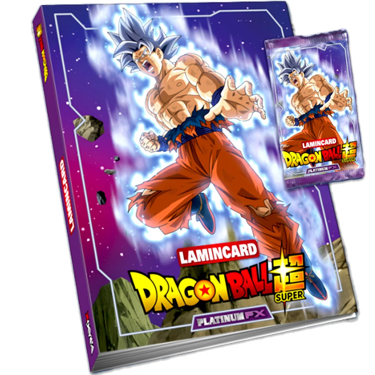 Dragon Ball Super Platinum FX Raccoglitore + 1 Bustina Lamincard, Album Carte Ufficiali Diramix