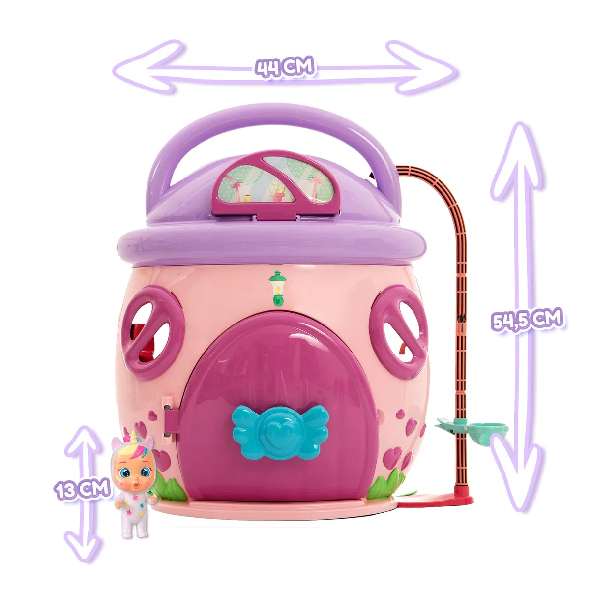IMC Toys Cry Babies Magic Tears, La Grande Casa Di Dreamy, Con Personaggio Rose Playset Con Piú Di 25 Accessori, Per Bambine E Bambini +3 Anni, Multicolore, 45.21 x 20.07 x 54.86 cm, 900 grammi