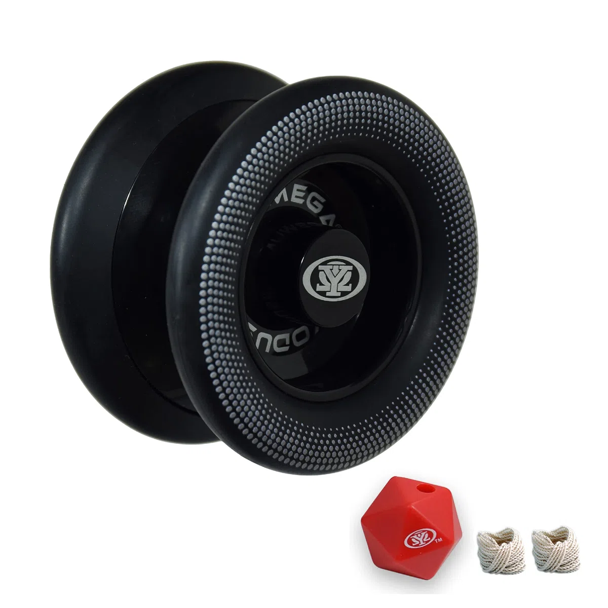 Yomega Xodus II YoYo, con tecnologia di cuscinetti a rulli, cerchi in gomma e design a forma di ala, gioco professionale reattivo YoYos livello intermedio (nero)