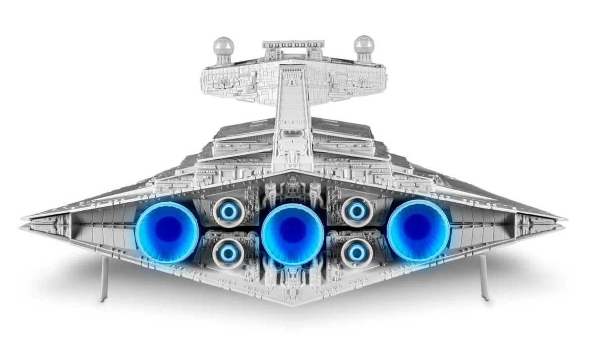 Revell Star Wars SnapTite Build and Play Imperial Star Destroyer Model Building Kit (16"x9"x4")