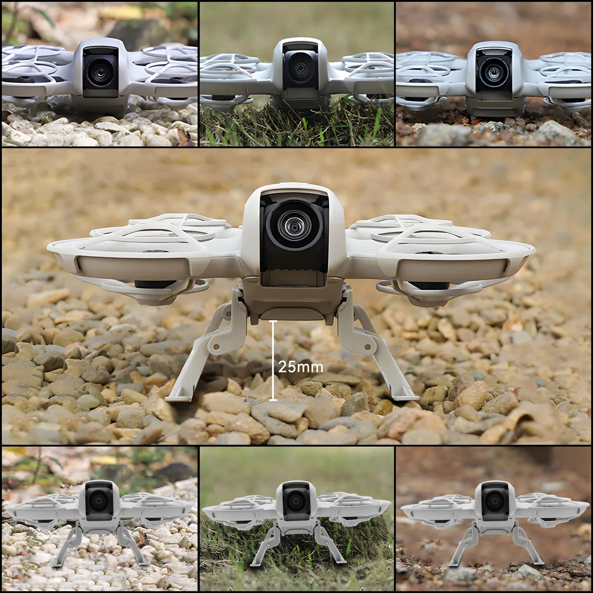 Carrello di Atterraggio per DJI Neo - Droni Accessori Carrello di Atterraggio Pieghevole Staffa Estesa Altezza Gamba a Sgancio Rapido Kit di Piedini di Estensione per DJI Neo Protector