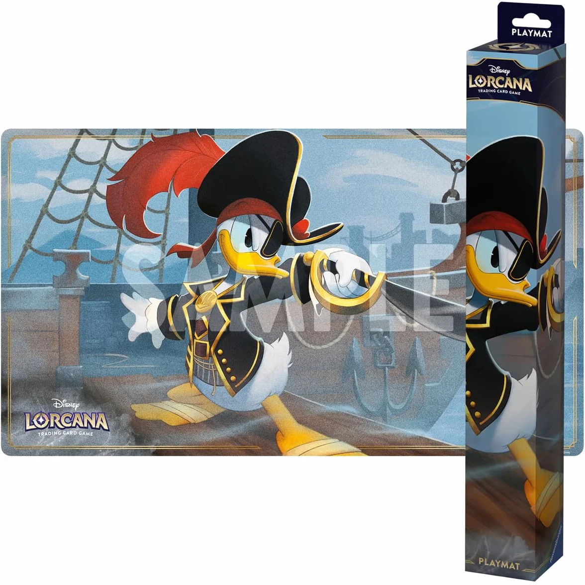 Ravensburger - Disney Lorcana TCG: Playmat Paperino, Proteggere le carte e i giochi durante il gioco, Neoprene di alta qualità