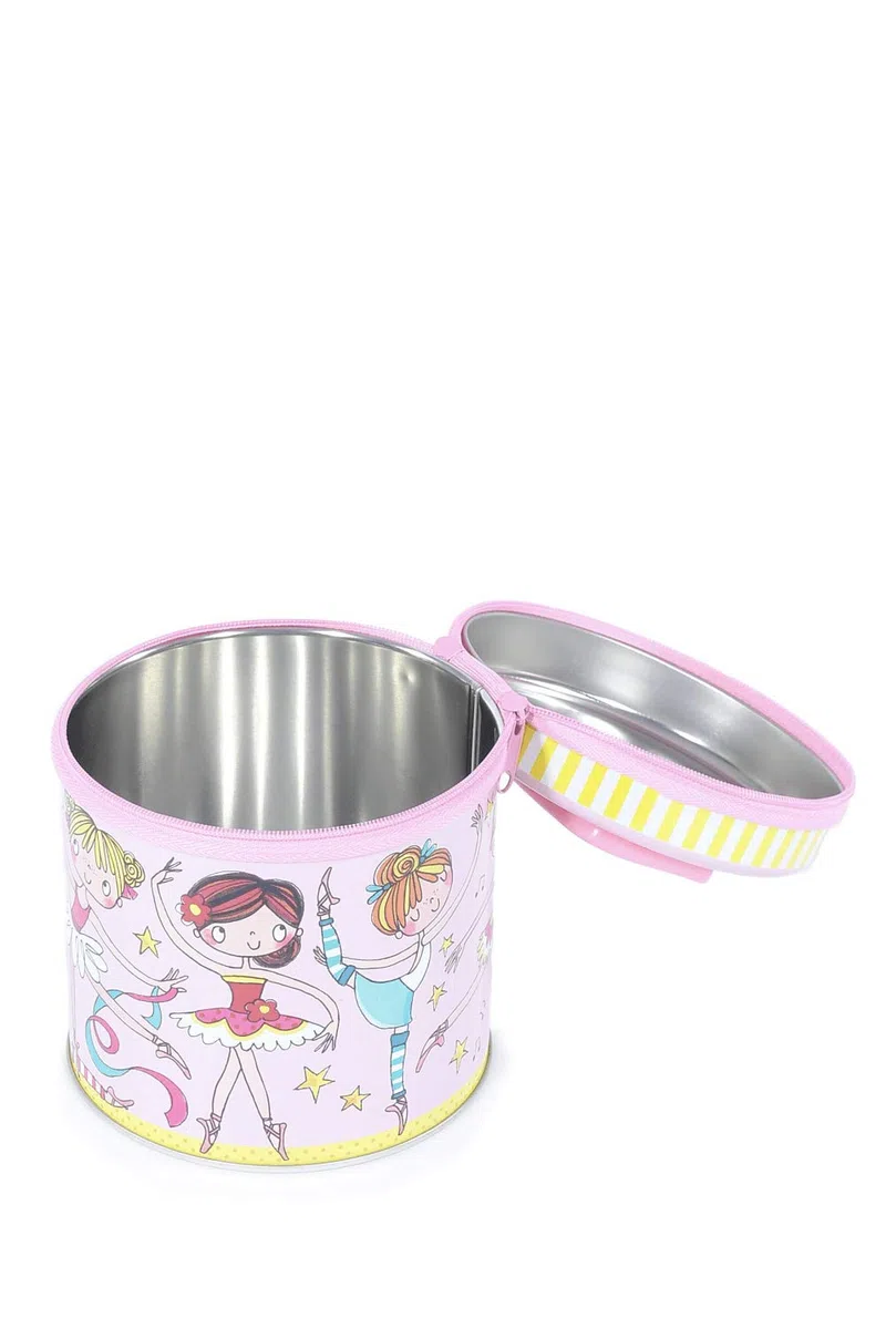 Rachel Ellen, contenitore con cerniera, per accessori per capelli, disegno ballerina
