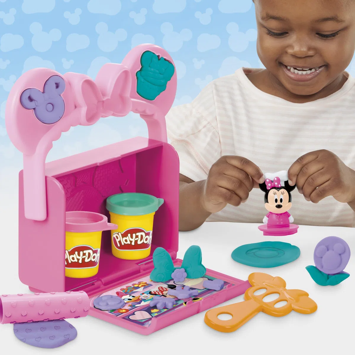 Play-Doh, Disney Junior, Pasticceria Portatile, Set Giocattolo a Tema Cucina