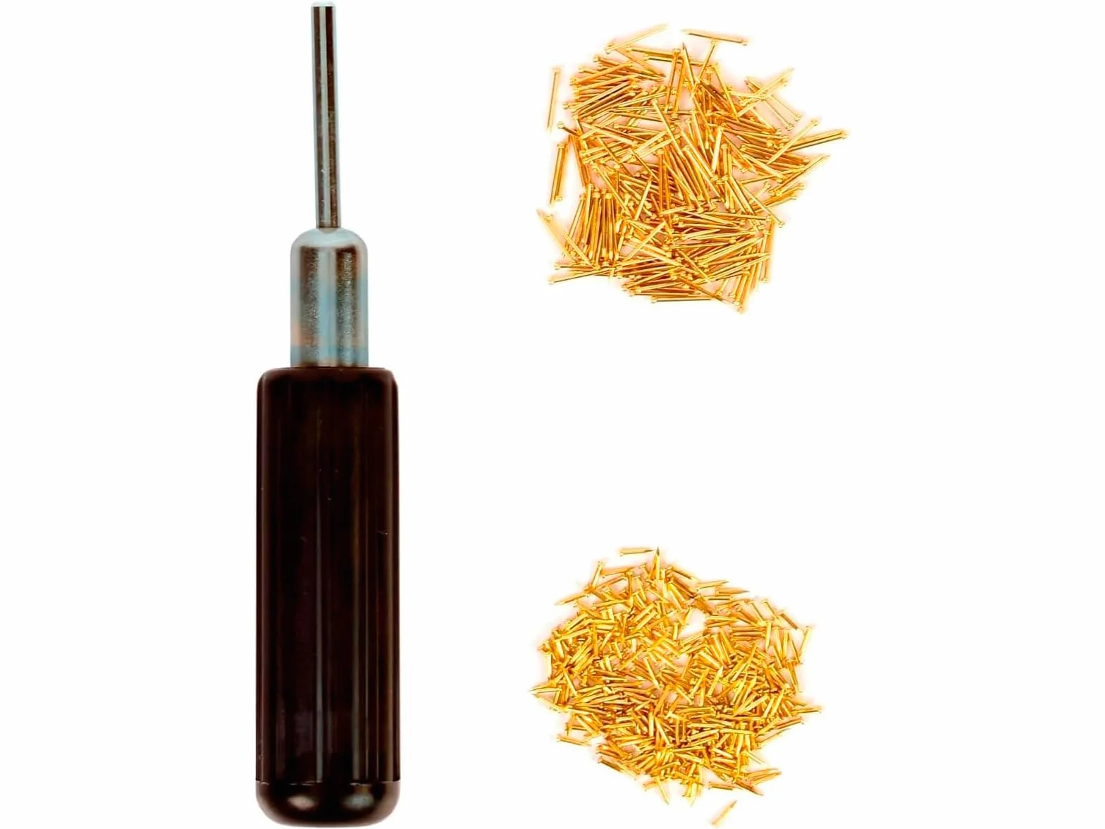 Artesania Latina - Strumenti Modellismo e Artigianato in Legno, Fissatore/Chiodatrice Magnetico/a - 100 Chiodi in Ferro Ottone da 5 mm e 10 mm - Modello 27023-1 - Strumenti per Costruire Modelli