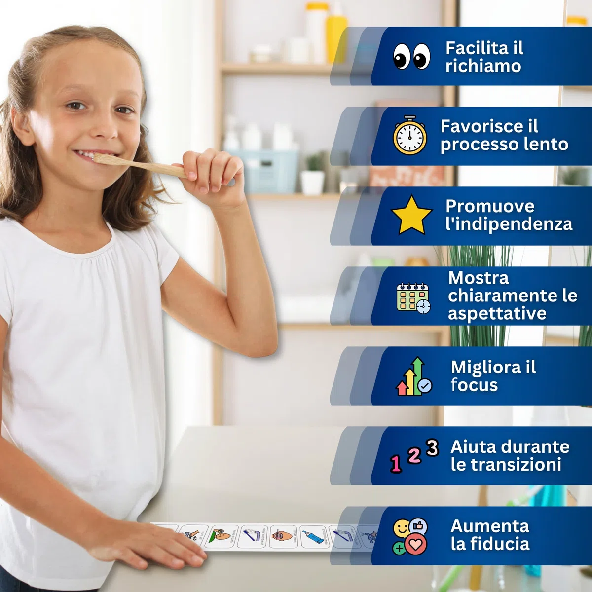 Autism Supplies and Developments Programma Spazzolino –Agenda Visiva Bambini Autismo – Vasino –Igiene Personale –CAA Giochi Montessori/Educativi –Ludattica –Regali Autistici –Italiano