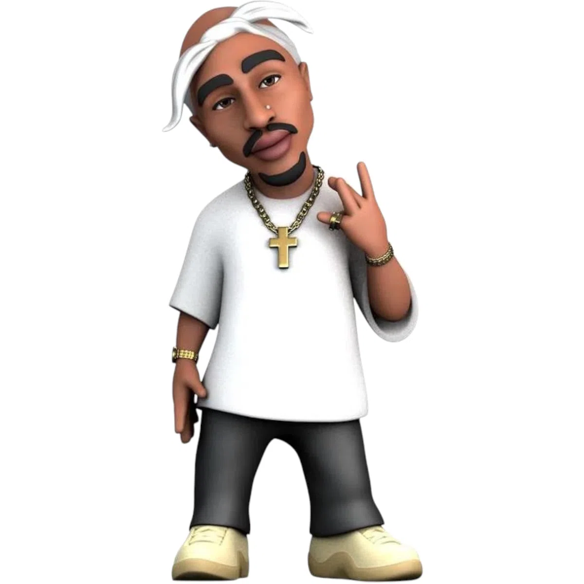 MINIX Tupac Model - Action da collezione 12 cm Figura Musica Icon Range per fan