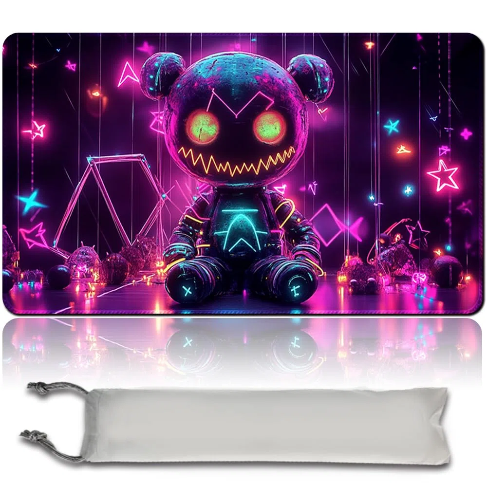 MTG - Tappetino da gioco + bag, 60 x 35 cm, con zone, bordi cuciti, tappetino da gioco, tappetino da gioco, tappetino da gioco, tappetino da gioco, superficie liscia in gomma TCG (set MTG 42-5, no