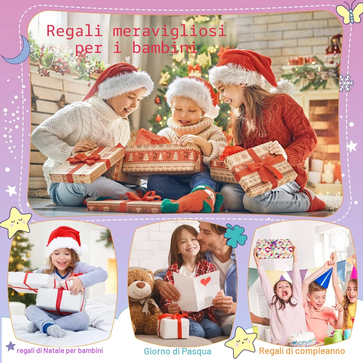 HYASIA Kit Crea Gioielli Braccialetti Unicorno, Ragazza, Bambini 5-12 anni giochi, Calendario Avvento Gioielli Bambina Idee Regalo Natale Originali