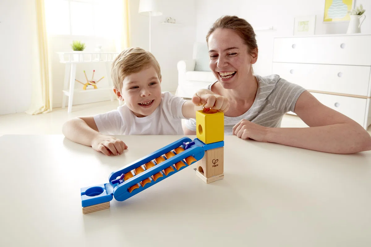 Hape Quadrilla - Scivolo Sonoro | Aggiungi musica alla corsa delle biglie con il binario a xilofono adatto dai 4 anni in su