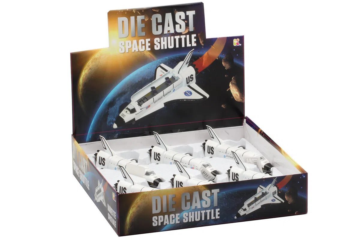 Keycraft, Space Shuttle pressofuso realistico e resistente, grande (20 cm)