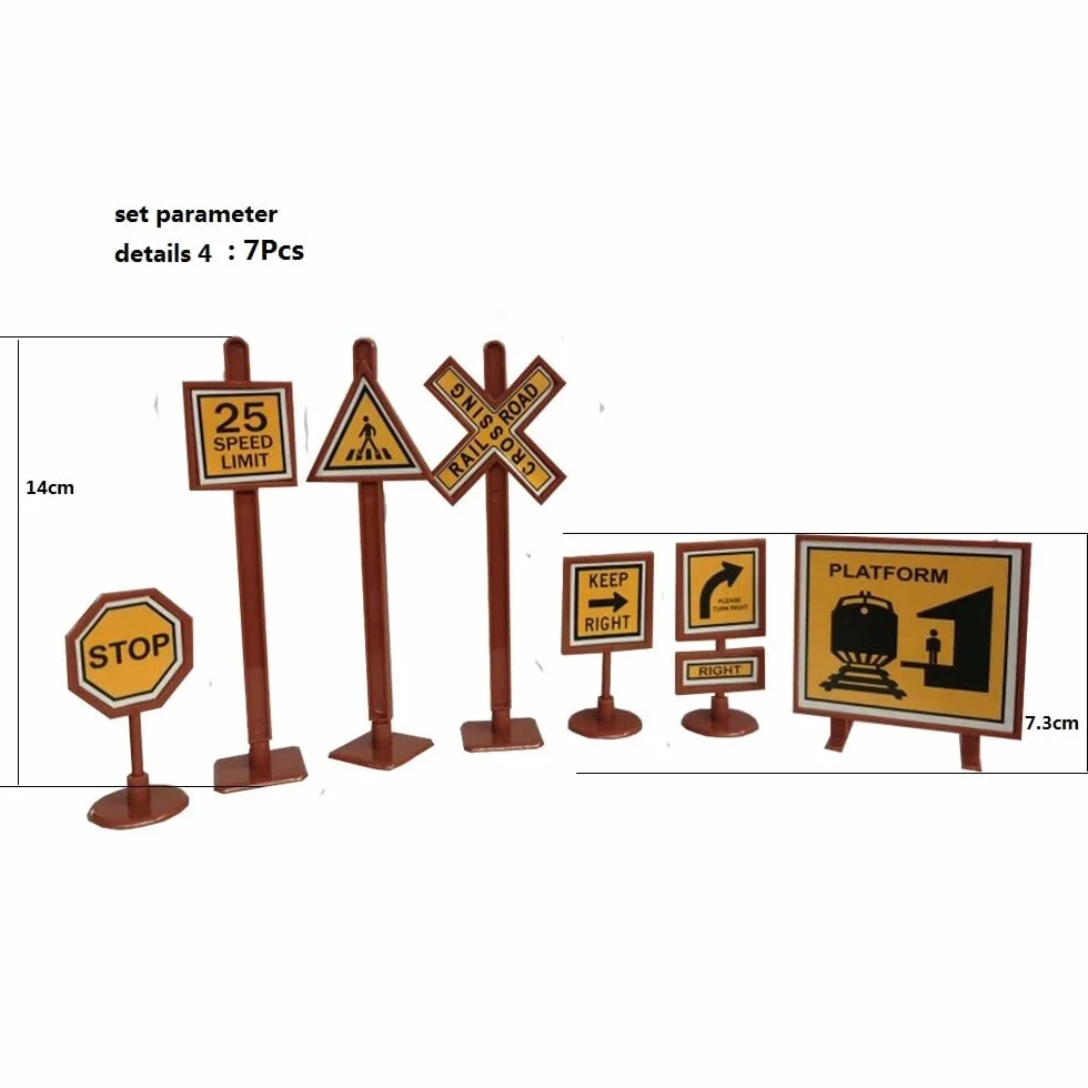 Segnali Stradali Giocattoli - Cartelli stradali Set di Accessori per Veicoli e trenini,41 Pezzi Segnaletica Stradale Playset - Bambini insegnare Le Regole del Traffico I Giocattoli
