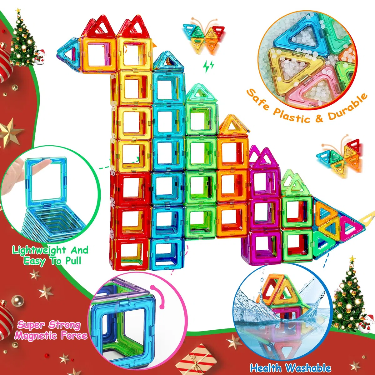 Costruzioni Magnetiche Giochi per Bambini 3 4 5 6 Anni 38 Pezzi Magneti Giochi Bambina 3 Anni Creativi Educativi Giochi Magnetici Idel Regalo Bambini Bambina Ragazzi 3 4 5 6 7 8 Anni Compleanno Natale