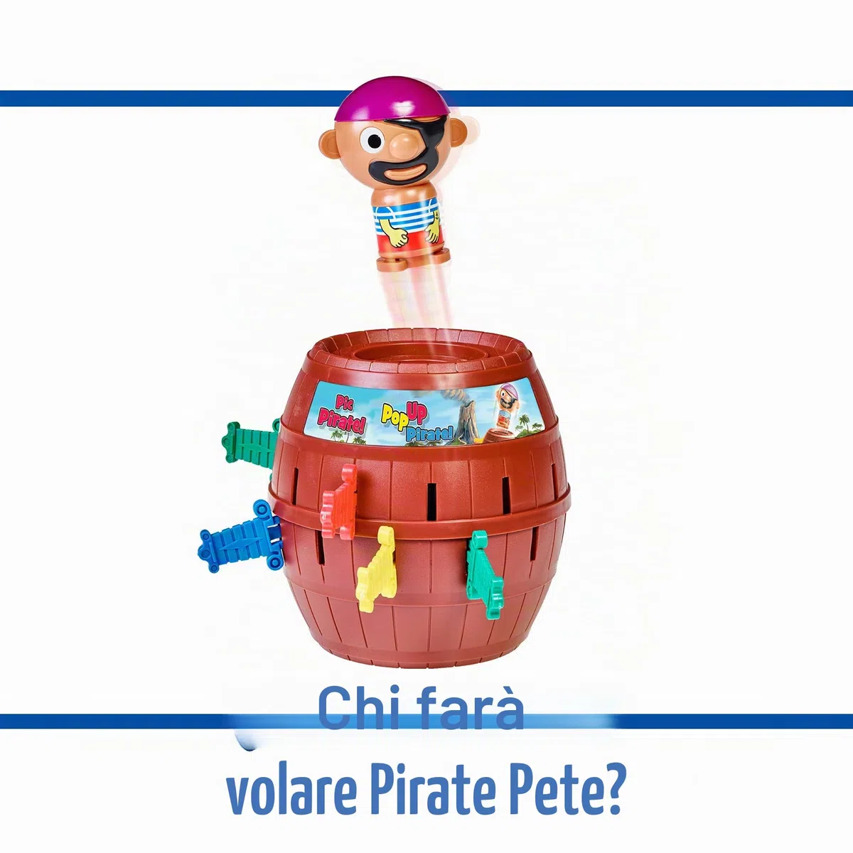 Tomy - Pop Up Pirate Bambini Gioco Di Abilità Fino-Motorie, T7028A1