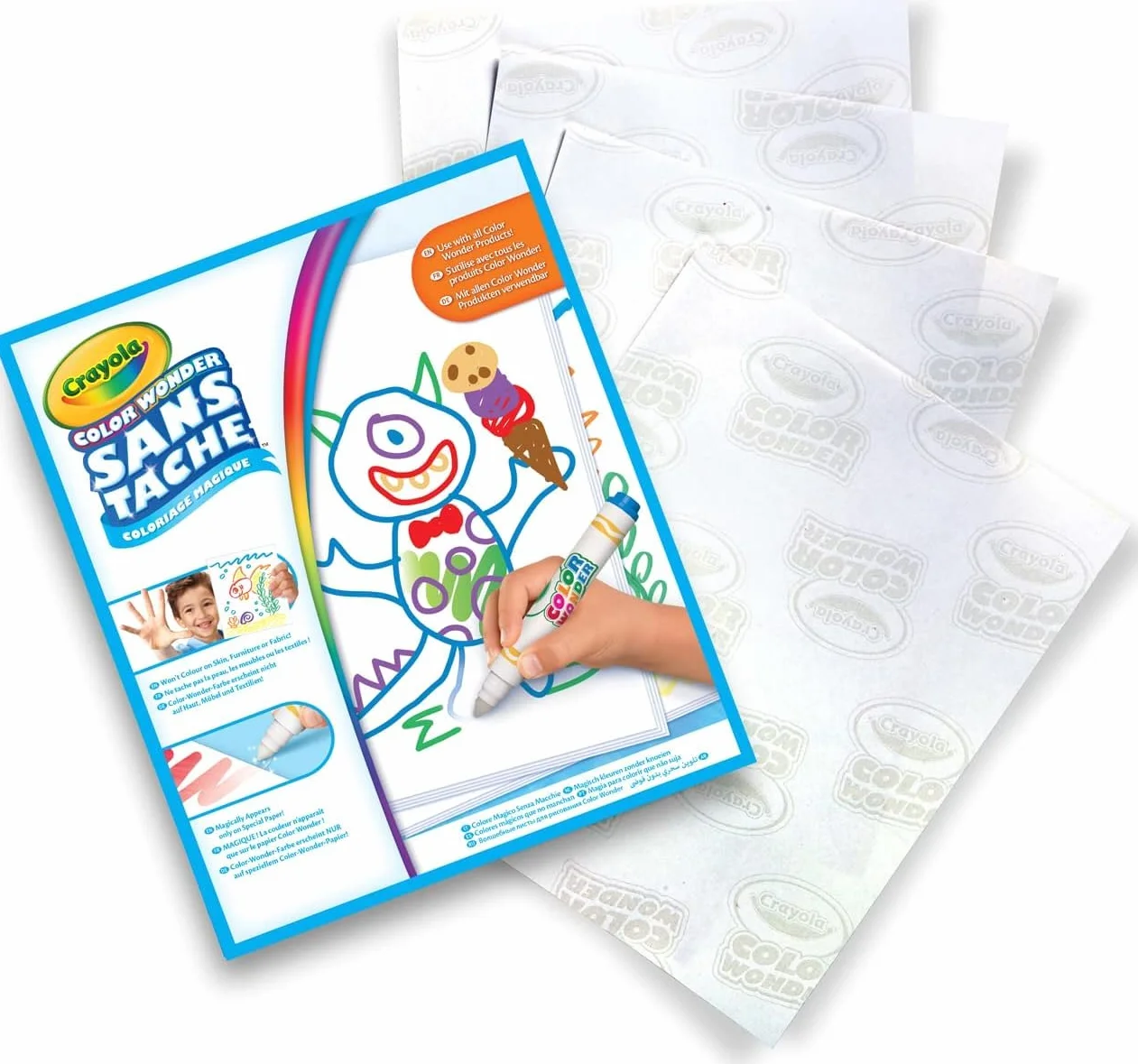 CRAYOLA - Color Wonder, Set Convenienza Colore Senza Macchia, Tema Bluey, Attività Creativa per Bambini, età 3,4,5 Anni