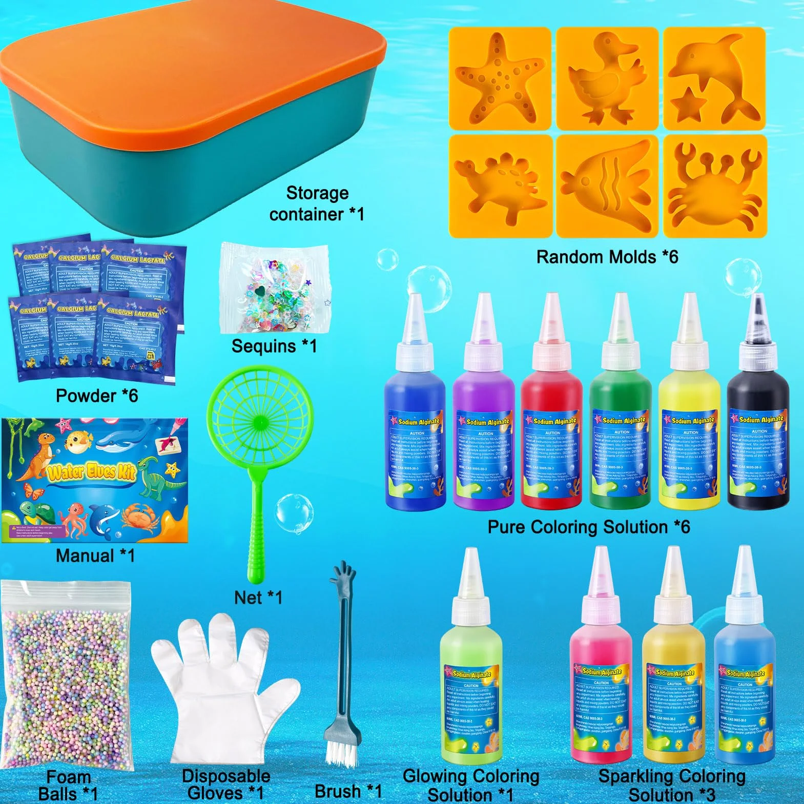 JOPSHEEN Magic Water Elf, 10 Colori Magico Acqua Fairy Gel per Bambini, Attivita Creative Bambino, DIY Giocattolo Fatto a Mano per Ragazzi e Ragazze
