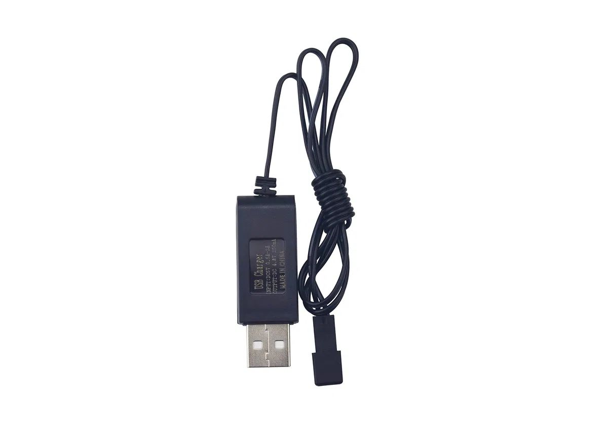 3pcs 4.8V JST-2P Plug Cavo di ricarica USB per giocattoli elettrici telecomandati Escavatori auto camion veicoli da costruzione RC auto Caricabatteria