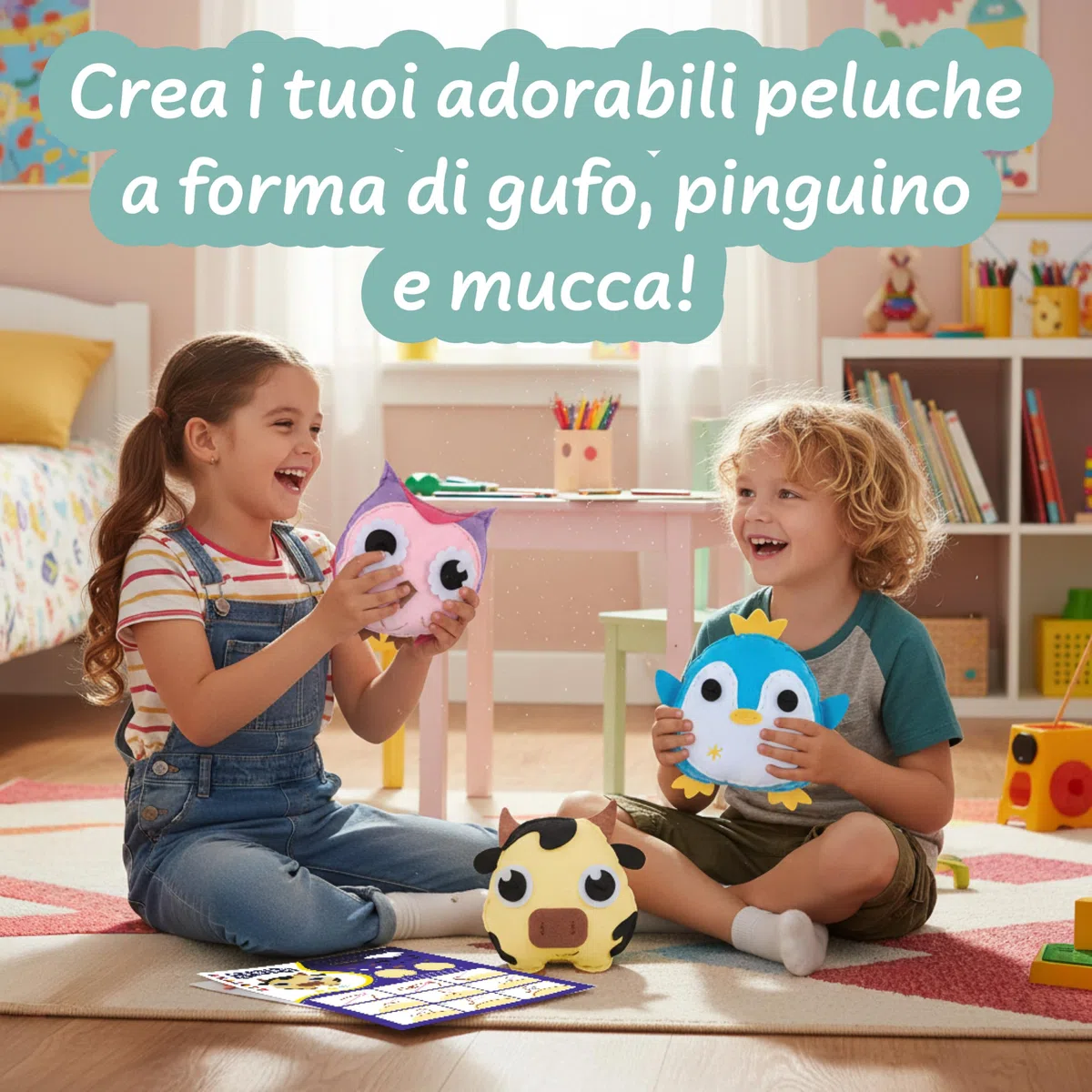 Science4you Kit da Cucito Animali per Bambini dai 6+ Anni – Crea i tuoi Peluche, Primo Kit da Cucito, Crea 3 Animali, Kit Artigianale con Ago Sicuro, Giocattolo Regalo per Bambini dai 6 7 8+ Anni