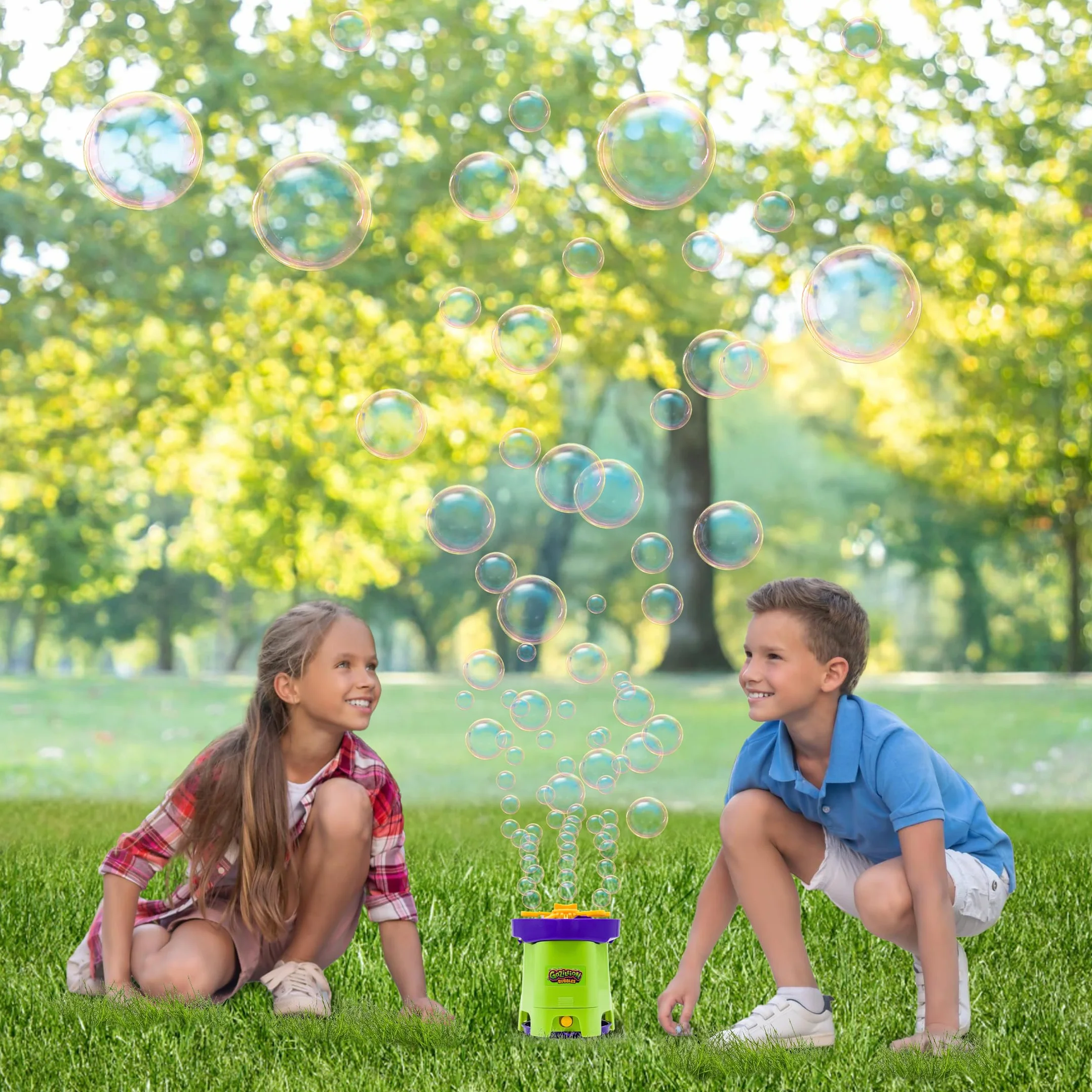 Gazillion Tiny Typhoon | Macchina per Bolle per Bambini | Giocattoli e Regali per Nidi, Compleanni e Giochi all'Aperto