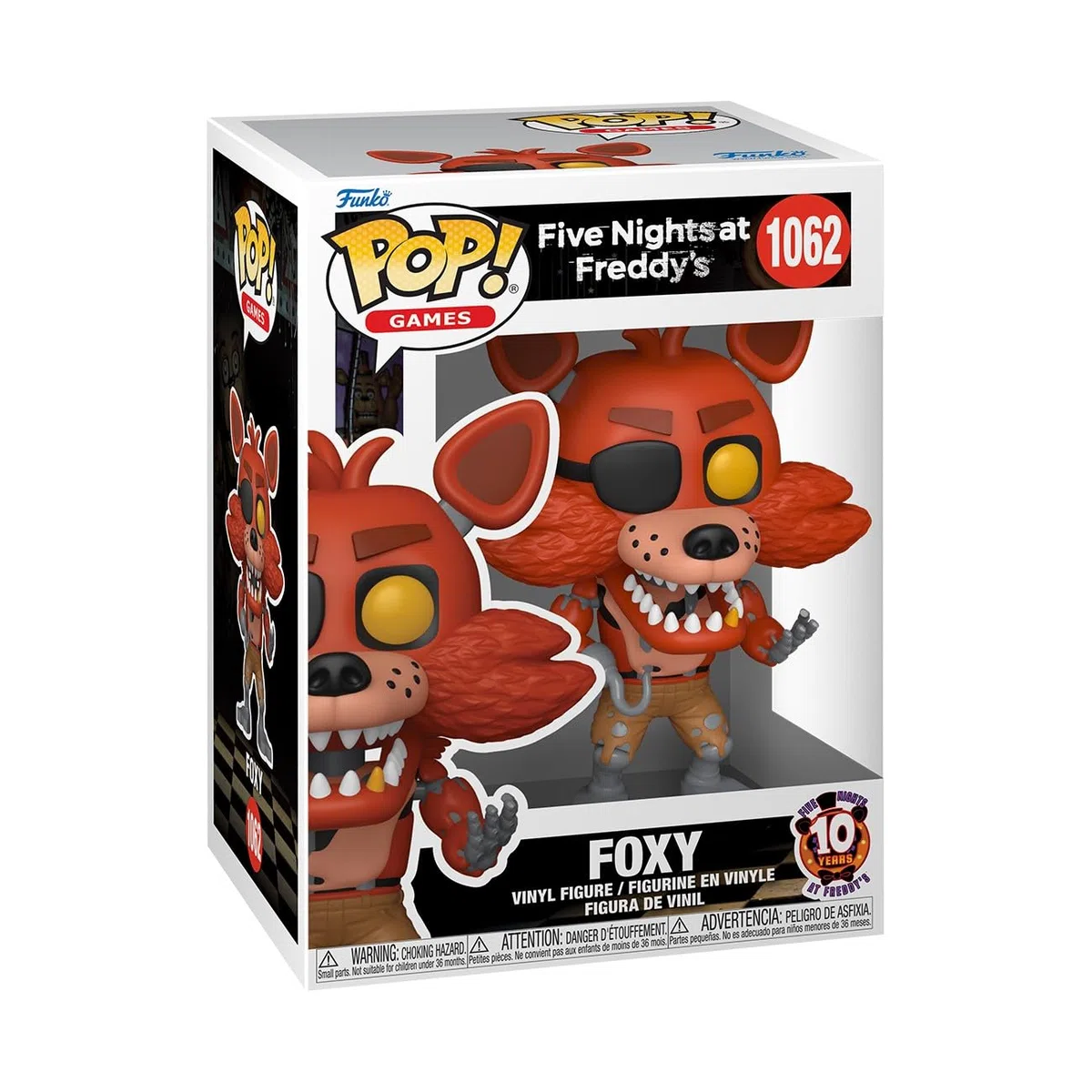 Funko POP! Games: Five Night's at Freddy's (FNAF) - Foxy - Figura in vinile da collezione - Idea regalo - Prodotto ufficiale - Giocattoli per bambini e adulti - Modello di figura per collezionisti