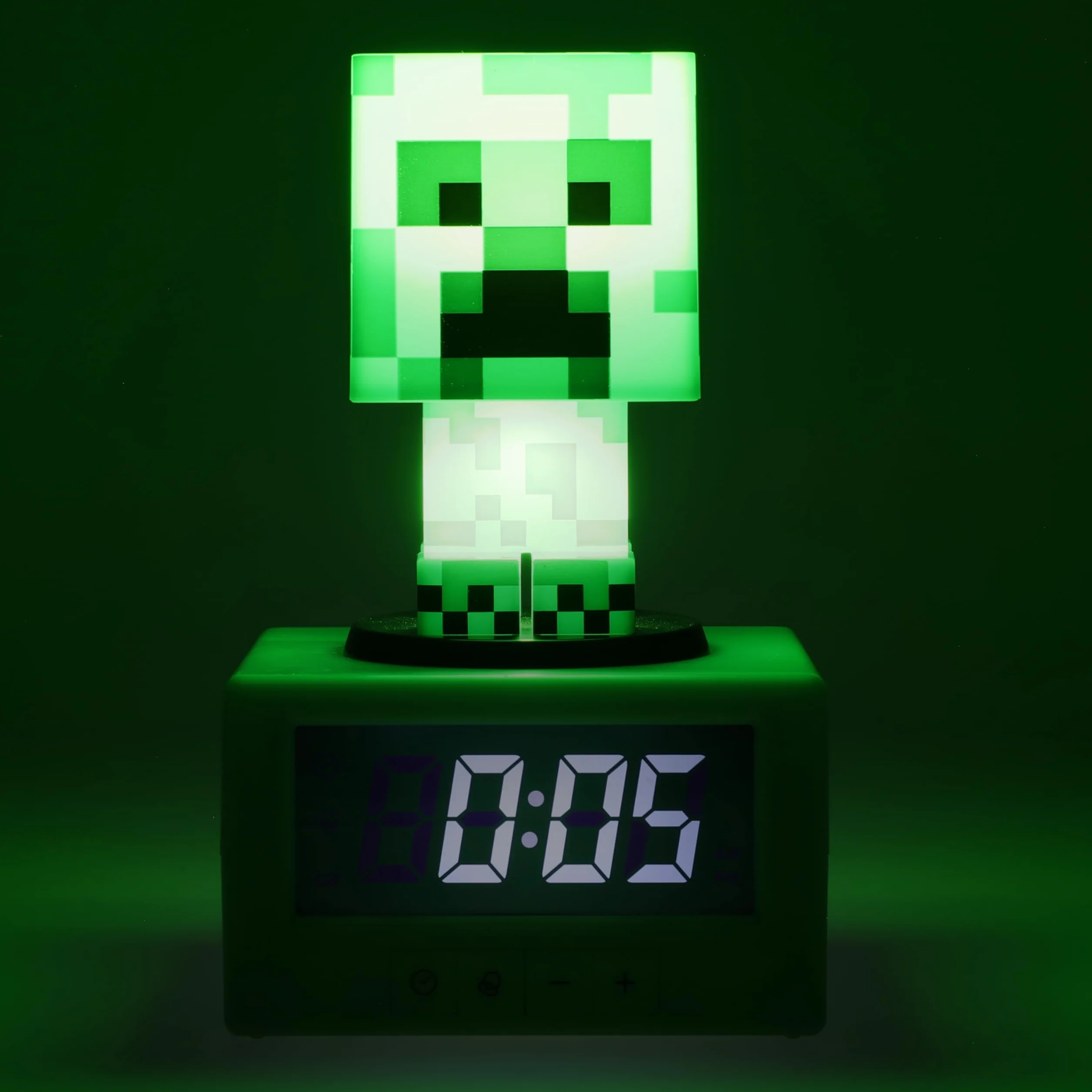 Paladone Sveglia Creeper Minecraft - Icona Ufficiale con Musica di Minecraft & Luce Notturna per Bambini & Adolescents, Accessorio per Stanza di Gioco, Regalo Novità per Fan Minecraft