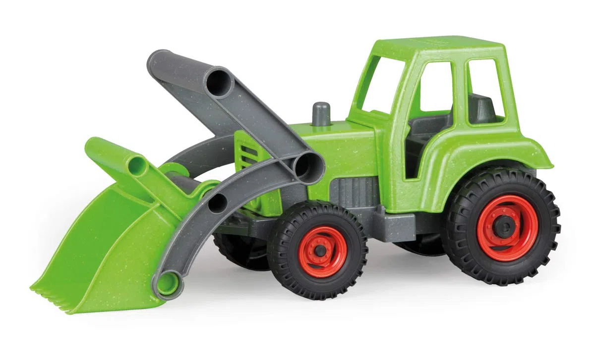 LENA - EcoActives Trattore con Frontale Caricatore per 2+ Anni Bambini, Verde/Nero