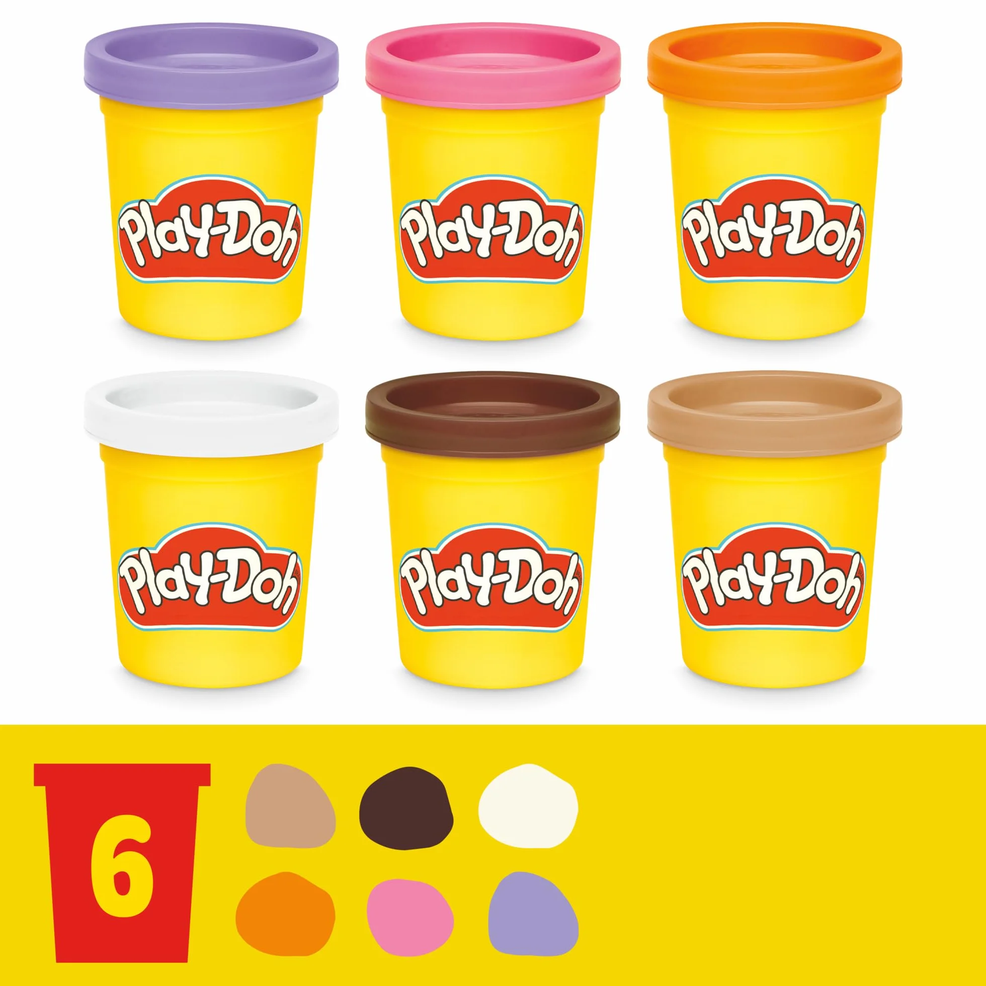Play-Doh Hasbro, Playset Piccola Pasticceria, Arti e Mestieri Creativi per Bambini e Bambine dai 3 Anni in su, Ottima Idea Regalo, Include 6 Vasetti di Pasta Modellabile e Accessori