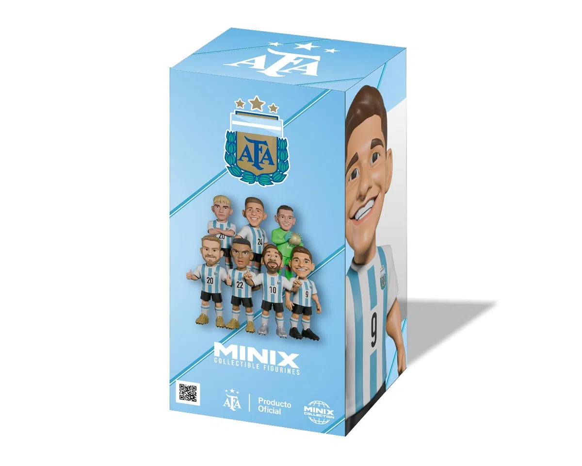 MINIX - Football Stars - Coppa del Mondo #110 - Argentina - Alvarez - Personaggio da collezione 12 cm