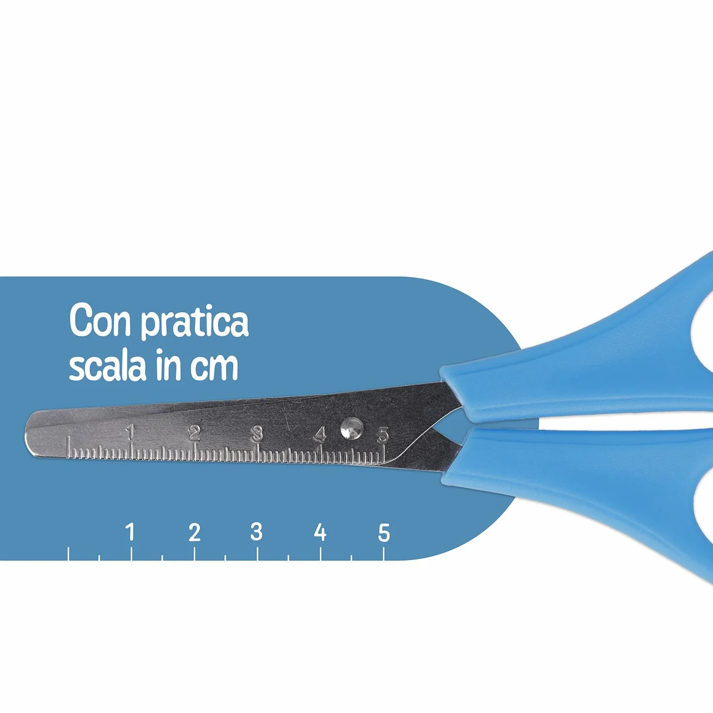 Westcott Forbici per bambini 30 pezzi in confezione espositiva | Forbici con scala integrata da 5 cm | Forbici da bricolage 13 cm (5") ideali per le mani dei bambini | Punta arrotondata | E-2150S