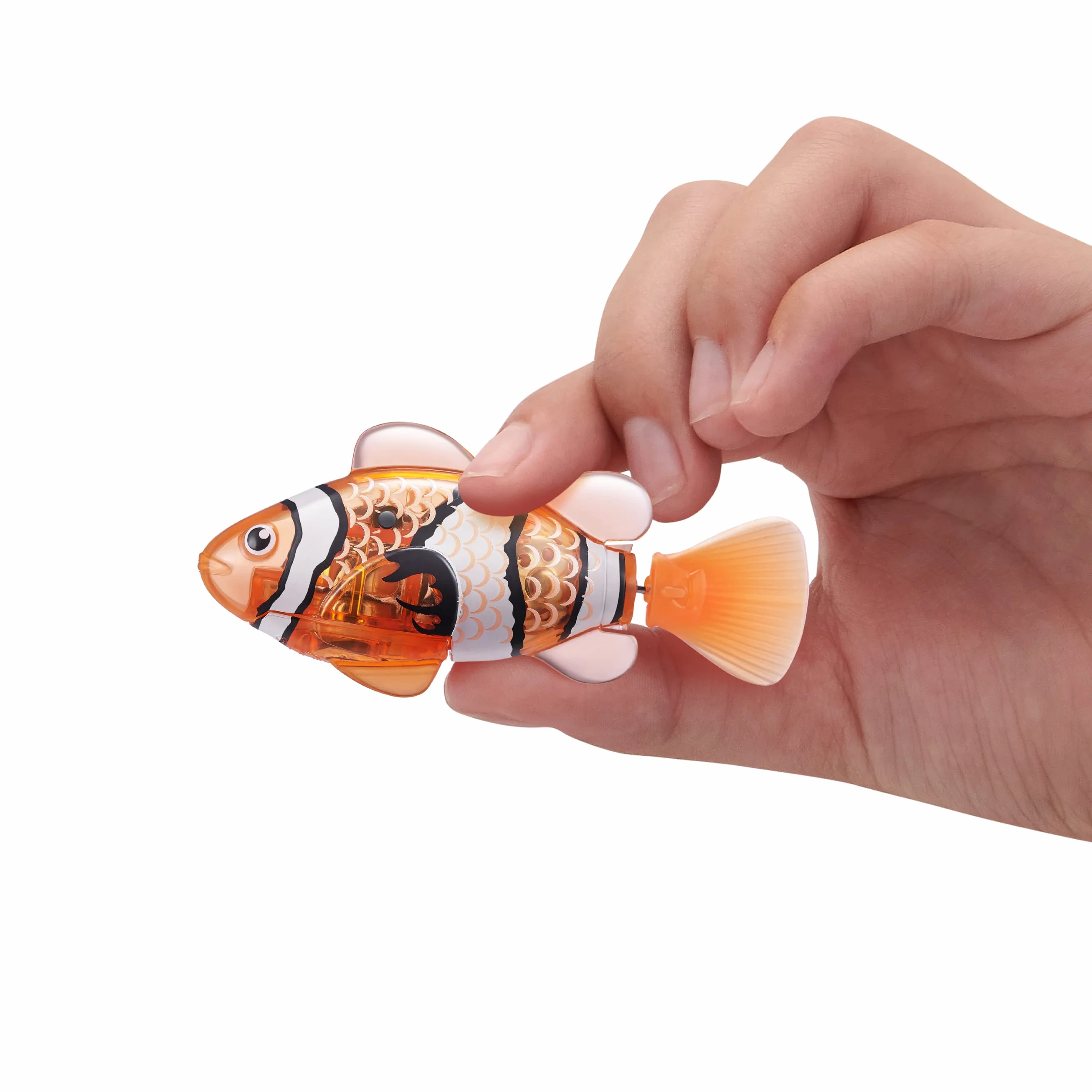 ROBO ALIVE Robo Fish Serie 3 Pesce Robot Giocattolo da Bagno 2 Pezzi Arancione Verde Acqua