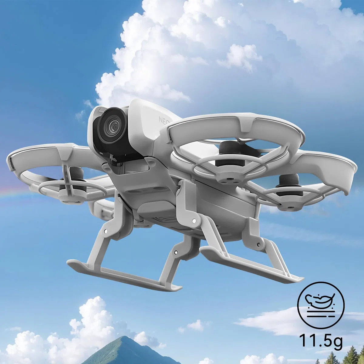 Carrello di Atterraggio per DJI Neo - Droni Accessori Carrello di Atterraggio Pieghevole Staffa Estesa Altezza Gamba a Sgancio Rapido Kit di Piedini di Estensione per DJI Neo Protector