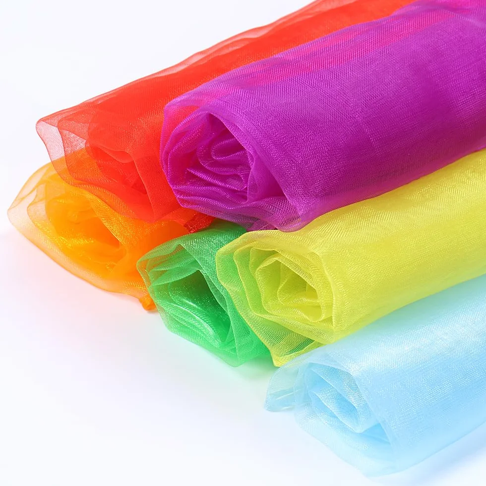 10 pezzi di fazzoletti quadrati per jongliere fazzoletti di seta fazzoletti di chiffon, fazzoletti da performance per danza, fazzoletti da ginnastica per jongliere sciarpe per danza, jongliere