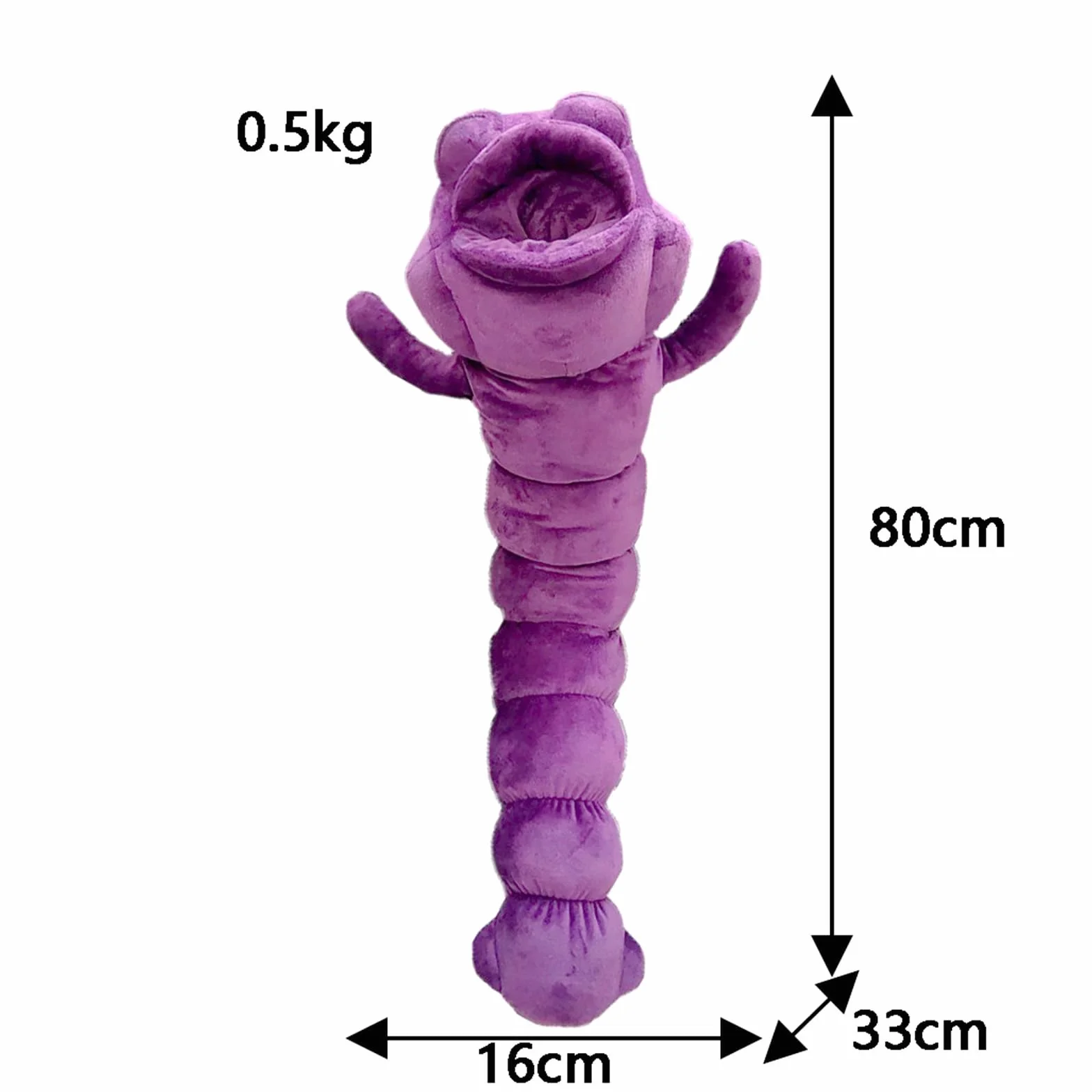 Peluche Toji Worm, grande peluche Toji Fushiguro Worm, morbido peluche ispirato agli animati, cuscino in peluche Fushiguro Worm, decorazione ideale per gli appassionati di animati