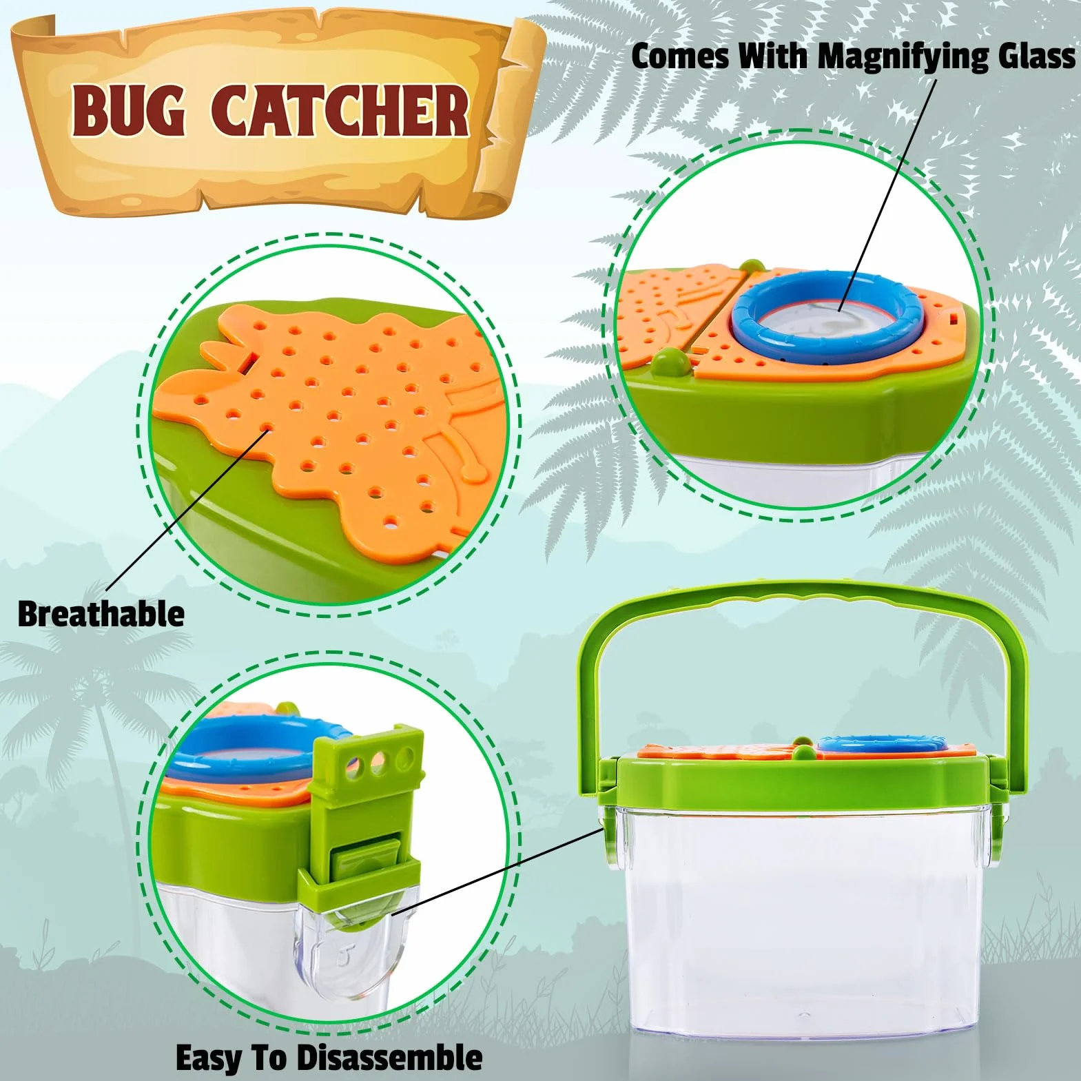 Set di Giocattoli da Esploratore Esterno, Set Explorer Outdoor Giocattoli, Set di Esplorazione per Bambini Binocolo, Regalo per età 3, 4, 5, 6, 7, 8+, Anni, Ragazzi, Ragazze, Bambini