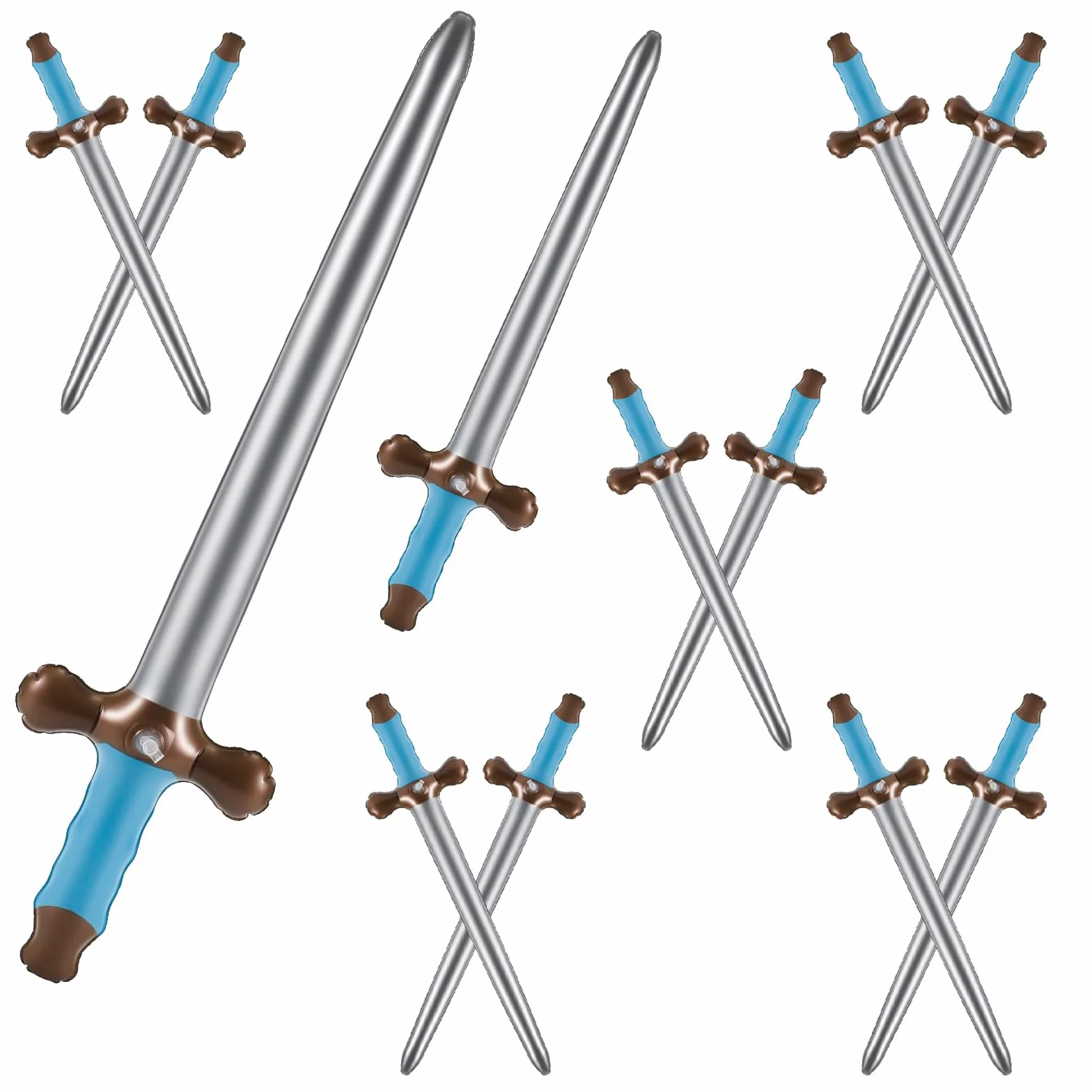 12 Pezzi Gonfiabile per Bambini 60cm Spade Gonfiabili dei Pirati Spade Spade Giocattolo Gonfiabili Forniture per Halloween, Costumi di Halloween,Cosplay,Feste
