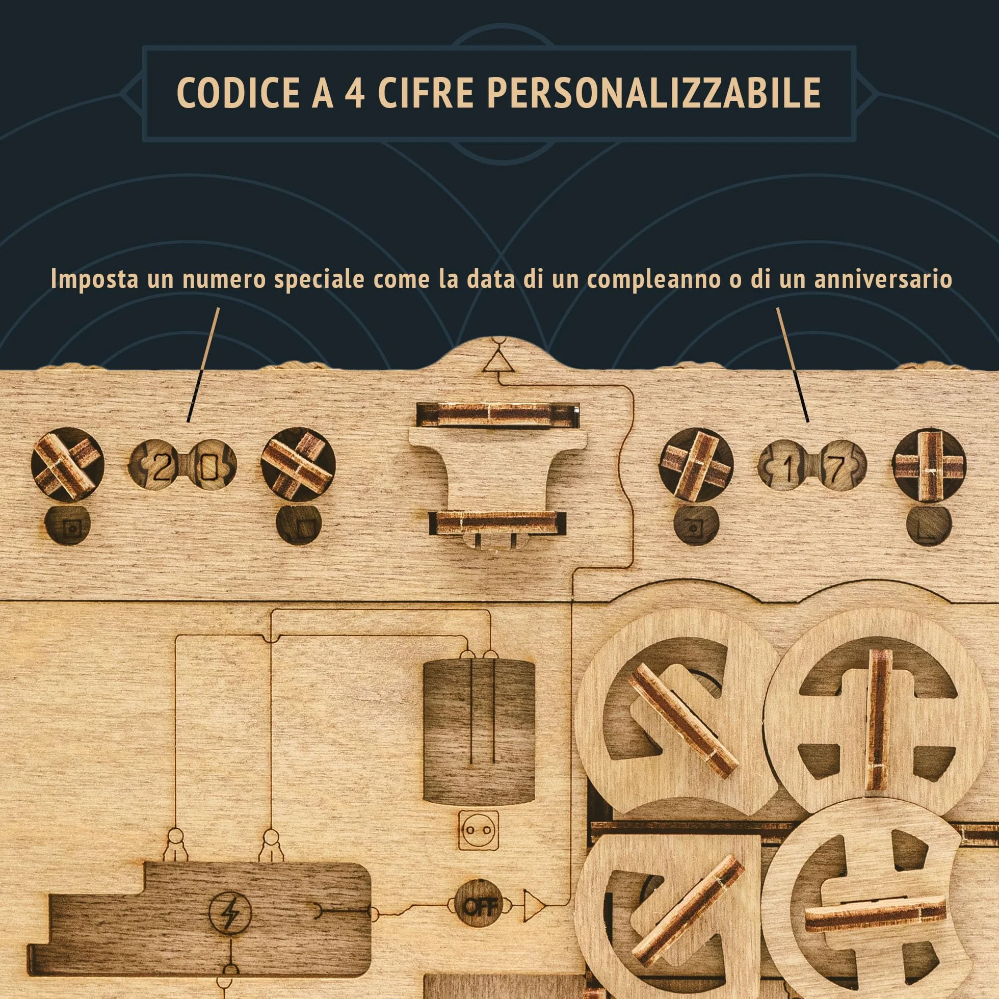 iDventure Clueframe - Cornice fotografica segreta - Personalizzato regalo - Escape Room gioco in legno - puzzle 3D - regali per lei - scatola rompicapo - regalo fidanzato - puzzle rompicapo adulti