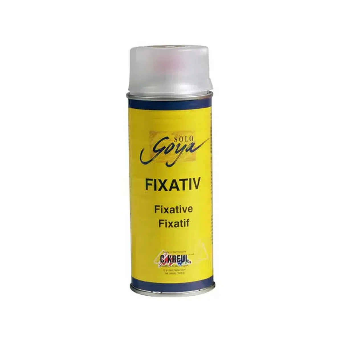 KREUL 800400 - Fissativo, bomboletta spray da 400 ml, pellicola protettiva altamente trasparente e non lucida per disegni a gesso, carboncino e matite colorate, nonché per tempera e acquerello