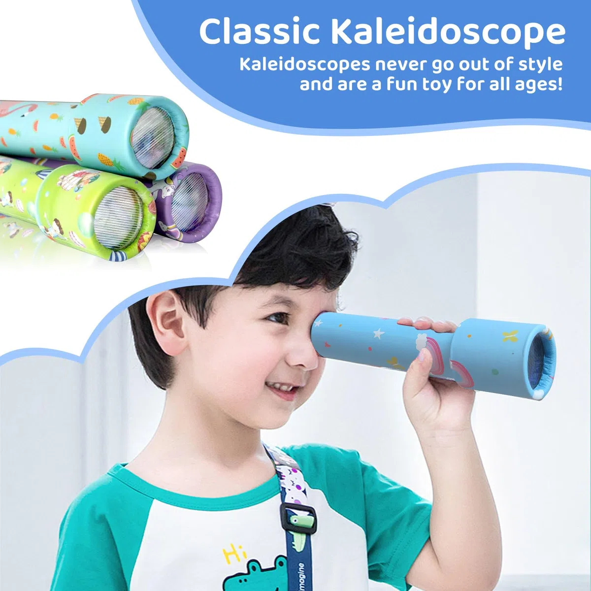 6 Pezzi Caleidoscopio Classico, Caleidoscopio, Giocattolo Caleidoscopio, Caleidoscopio Ruotabile, Caleidoscopio Gioco Educativo per Bambini, per Bambini Festa, Compleanni, Scuola(Random Color)