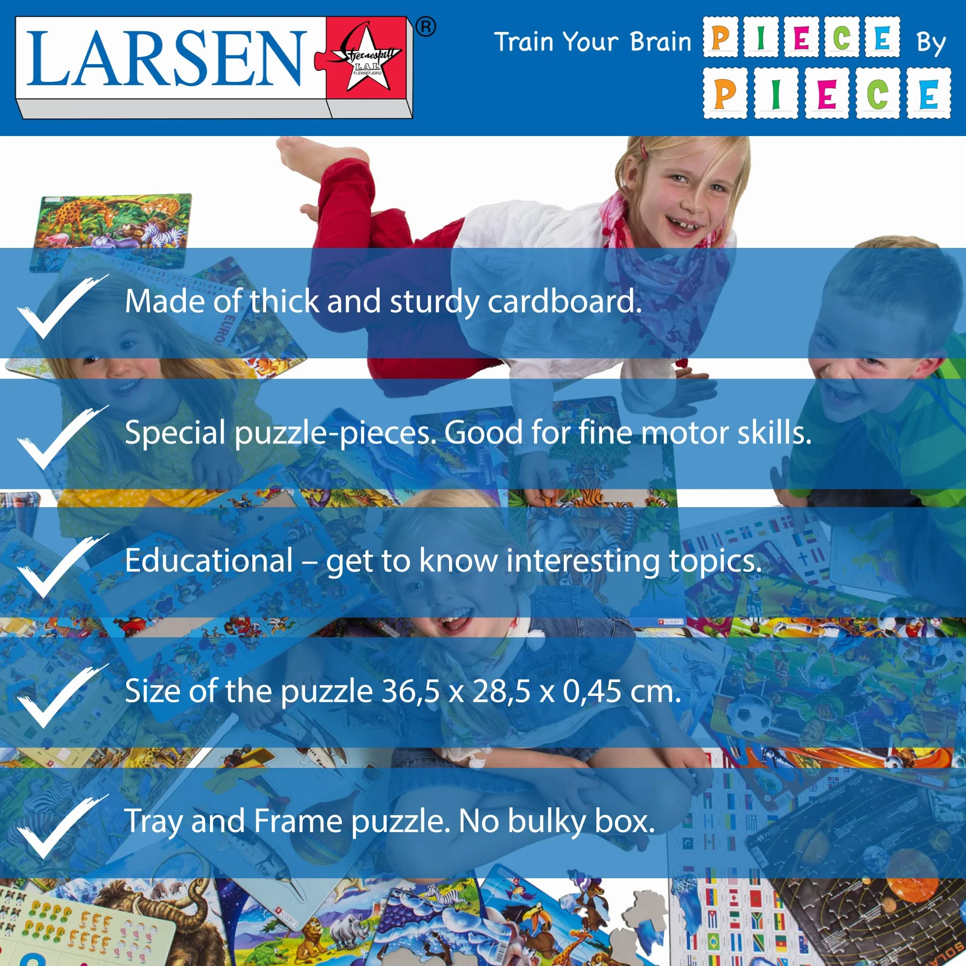 Larsen US1 Il cantiere, Puzzle Incorniciato con 30 pezzi